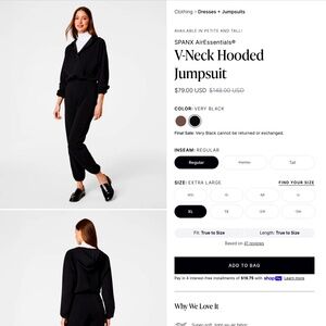 SPANX Air Essential V Neck jumpsuit